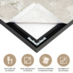 Marmer - Grijs - Aders Textielframe zwart klein 947 -USP_feed_closeupNL