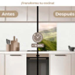 Landschap - Heuvels - Groen keuken achterwand 2 middel -voor-na2_ES