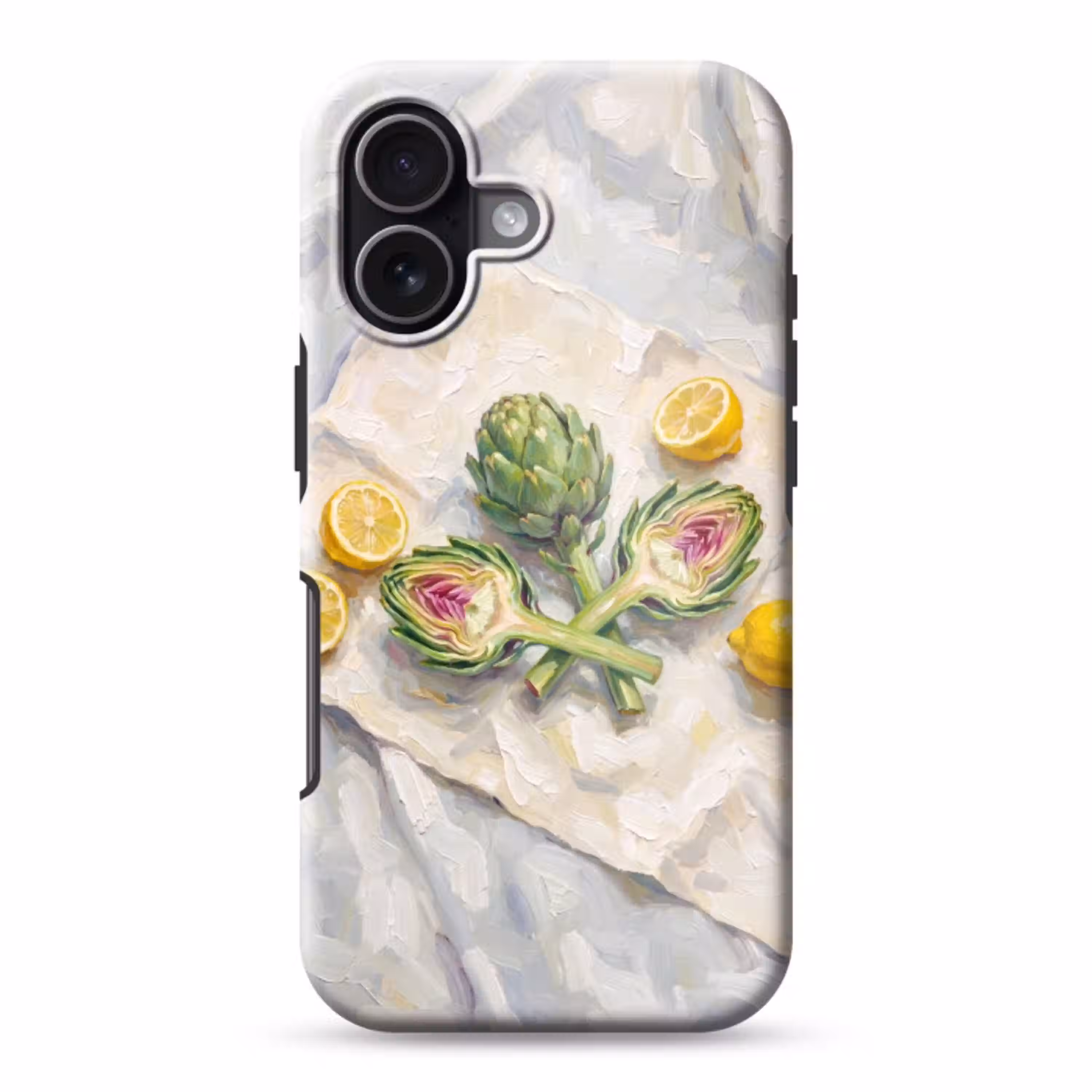 Artisjok - Citroen - Eten Toughcase MagSafe Apple iPhone 17 klein -3d