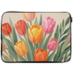 Tulpen - Abstract - Kleurrijk laptophoes neopreen klein -zkaufland3dotto