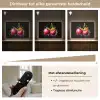 Kersen - Fruit - Graffiti - Verf - Abstract - Modern - Kleurrijk Light Box met batterij (Wandlamp) middel -USP_dimbaarNL