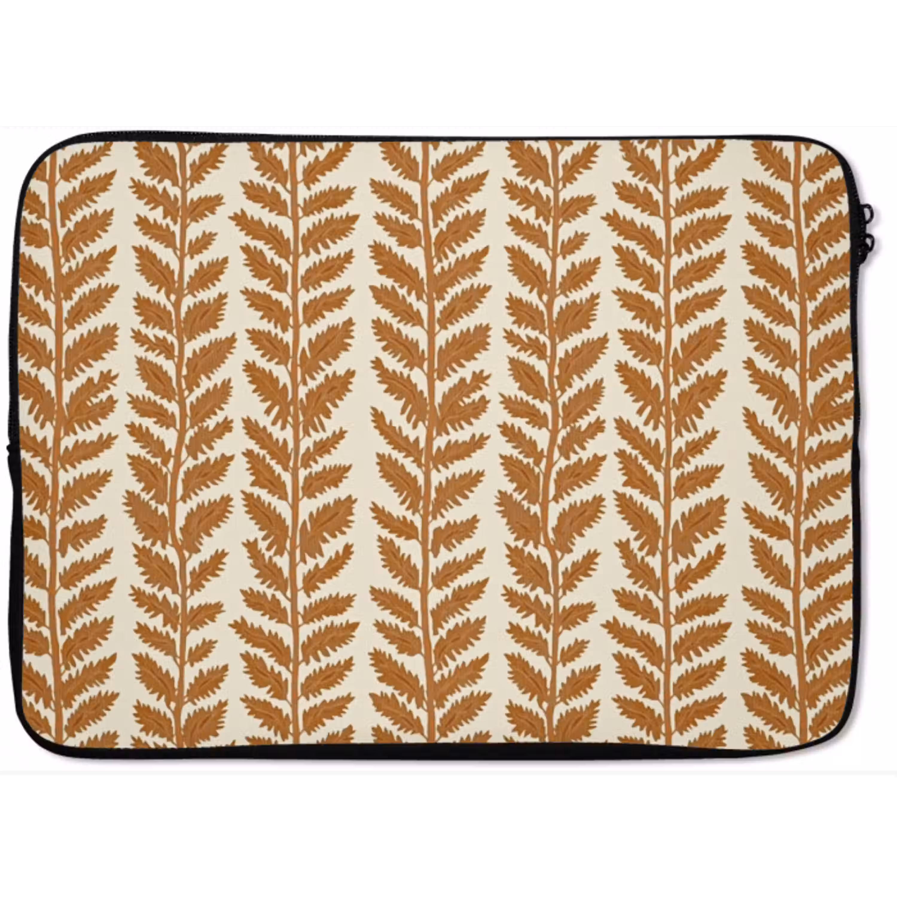 Textuur - Bladeren - Oker laptophoes neopreen klein 279 -zkaufland3dotto