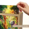 Giraf - Olifant - Bloemen - Jungle Light Box met kabel (Kinderlampje) klein -USP_websiteprintFR