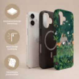 Tropisch - Jungle -  Groen Toughcase MagSafe Apple iPhone 17 klein -USP_Lagen_NL