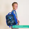 Blauw buitenaards wezentje onder sterrenhemel Kinderrugzak - Blauw middel -sfeer3_FR