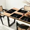 Bestek - Zwart - Wit Placemat vinyl groot -zzsfeer4_Kitchenyeah-website