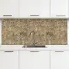 Bruin - Wit - Vlekken - Graniet keuken achterwand 2 middel 871 -3d