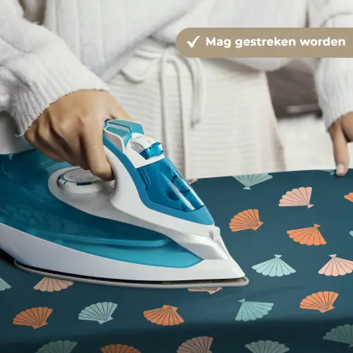 Zee - Dieren - Donkerblauw - Schelpen Wandkleed katoen klein 269 -sfeer9
