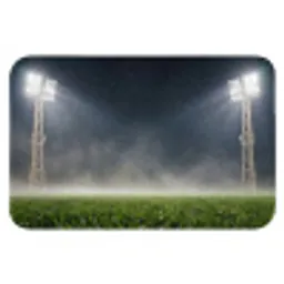 Stadion - Lichtmast - Sport - Nacht Badmat klein -3d