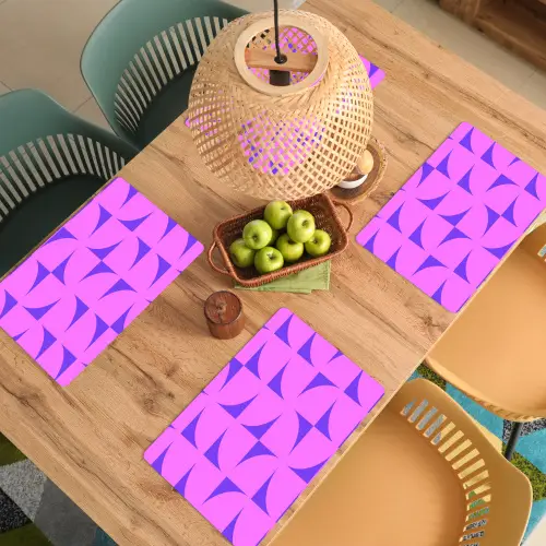 Kwadranten - Paars - Roze - Vierkanten Placemat vinyl groot 368 -zzsfeer5_Kitchenyeah-website