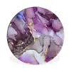 Marmer - Roze - Paars - Gold Wandcirkel aluminium klein -3d