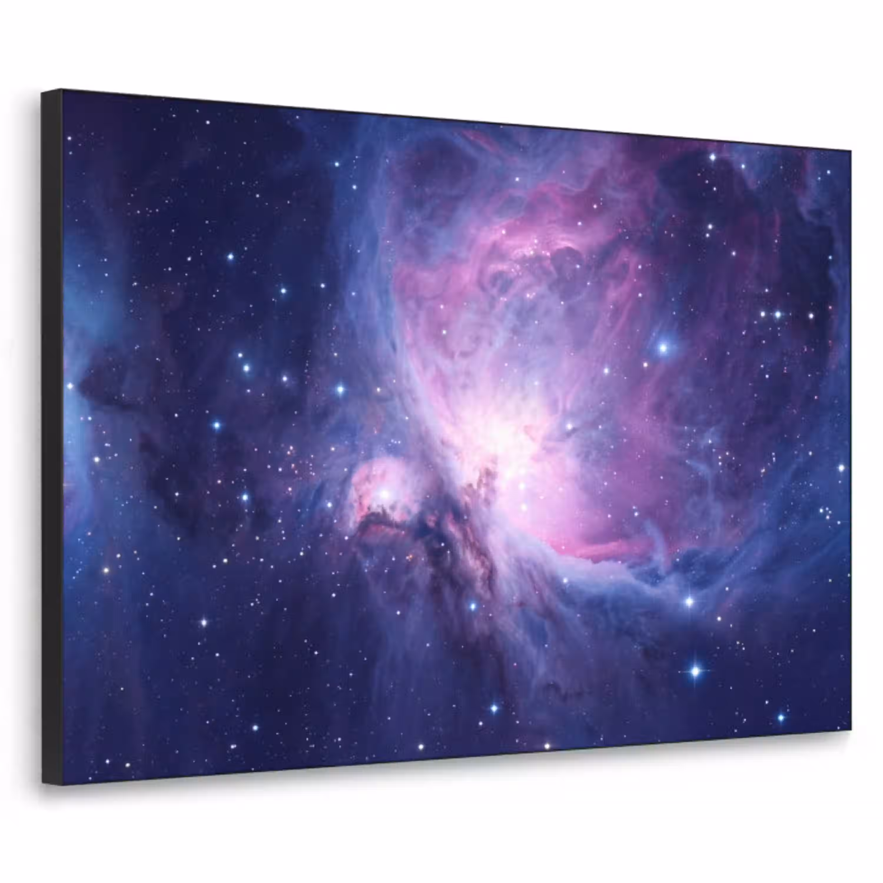 Ruimte - Sterren - Kleurrijk Textielframe zwart klein -3d