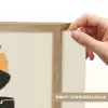 Vleugel - Zwart - Abstract - Illustratie Light Box met batterij (Wandlamp) middel -USP_websiteprintNL
