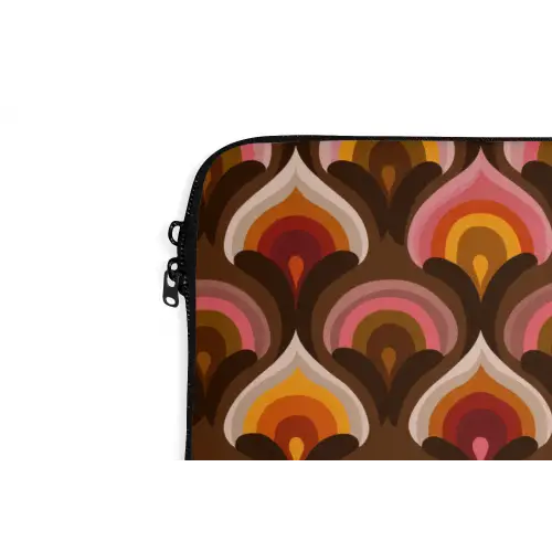 Patroon - Retro - Kleurrijk laptophoes neopreen klein 279 -detail