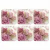 Vintage - Bloemen - Rozen - Natuur onderzetter kurk middel -3d