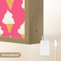Softijs - Horentje - Roze Light Box met batterij (Wandlamp) middel 907 -USP_websiteoplaadbaarNL