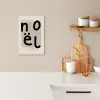 Quotes - Noël - Zwart - Beige - Kerst KitchenYeah - Keuken - Canvas klein -sfeer1