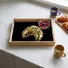 Croissant - Brood - Goud - Zwart Dienblad Rechthoek middel -sfeer2
