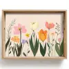 Pasteltinten - Bloemen - Illustratie Dienblad Rechthoek middel -z3d_shopping