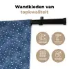 Frans - Citroen -  Stippen - Wit - Blauw Wandkleed katoen klein 269 -sfeer2