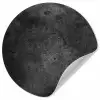 Beton - Structuur - Retro - Zwart - Grijs - Rustiek Wandcirkel behangsticker klein -3d
