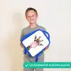 Kauwende Kobus Kinderrugzak - Blauw middel -sfeer1_NL