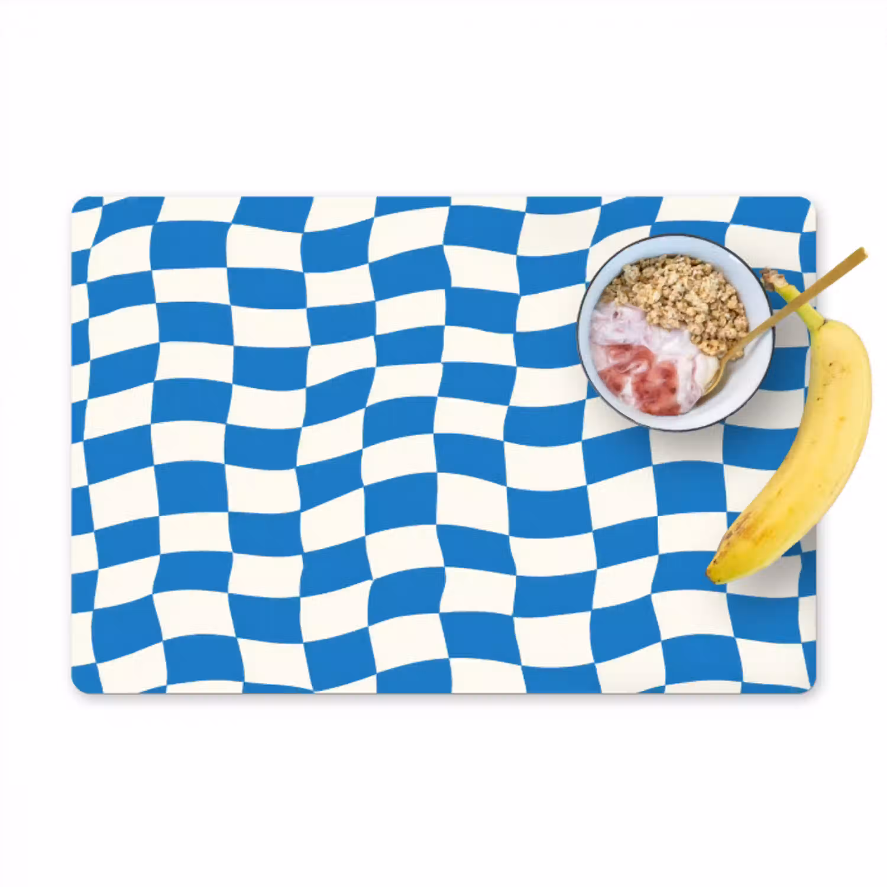 Golvend - Patroon - Blauw Placemat vinyl groot 368 -zzzproduct_Kitchenyeah-website