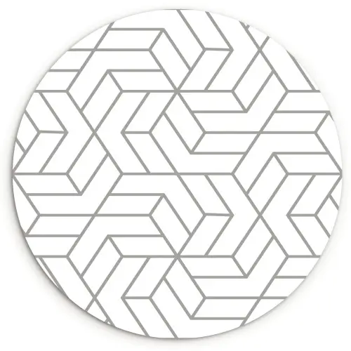 Design - Geometrie - Patroon Wandcirkel kunststof plaat 5mm dik klein 188 -3d
