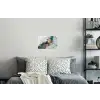 Blauw - Marmer - Goud Muursticker klein -slaapkamer