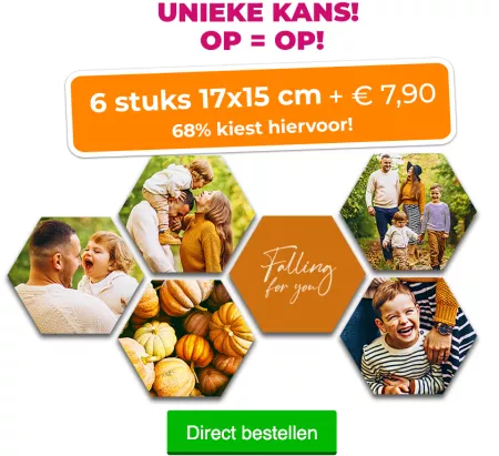 Unieke kans! OP = OP! 6 stuks 17x15 cm + €  7,90. 68% kiest hiervoor! 