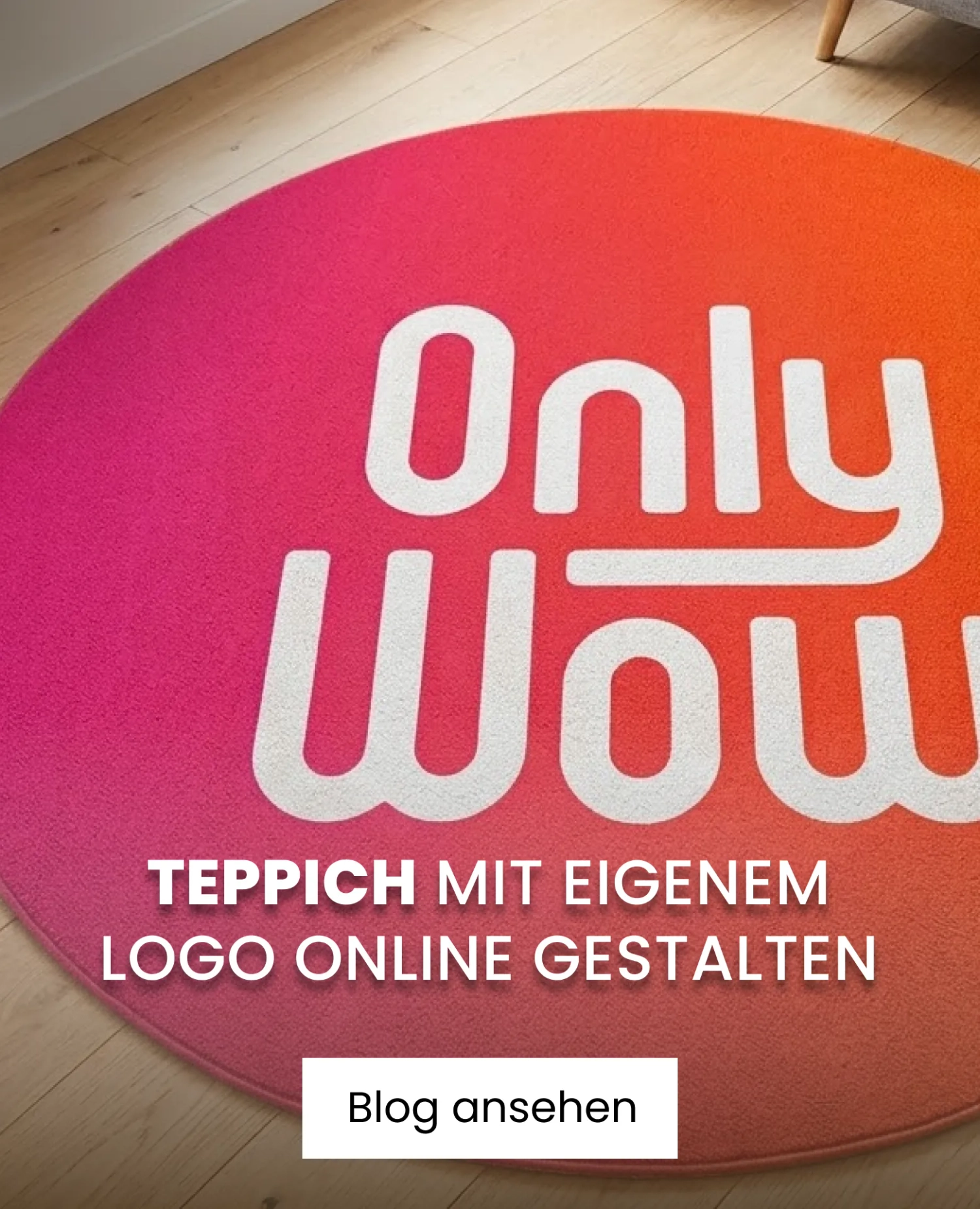 onlywow logo auf teppich