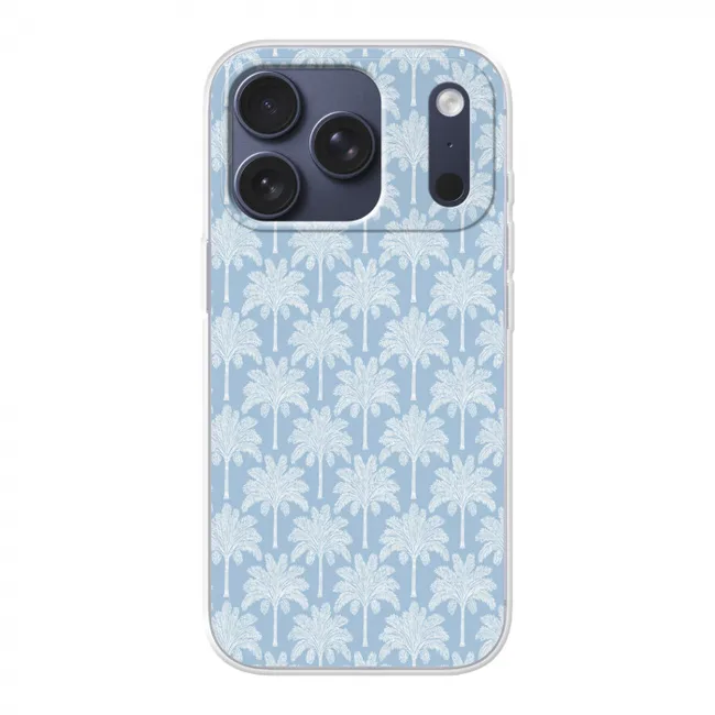 Telefoonhoesje - Palmboom - Modern - Blauw