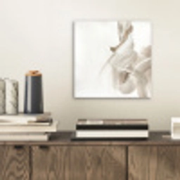 Abstract - Moderne kunst - Beige aluminium wit klein -sfeer1