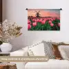 Tulpen - Molen - Nederland Wandkleed katoen klein -sfeer1