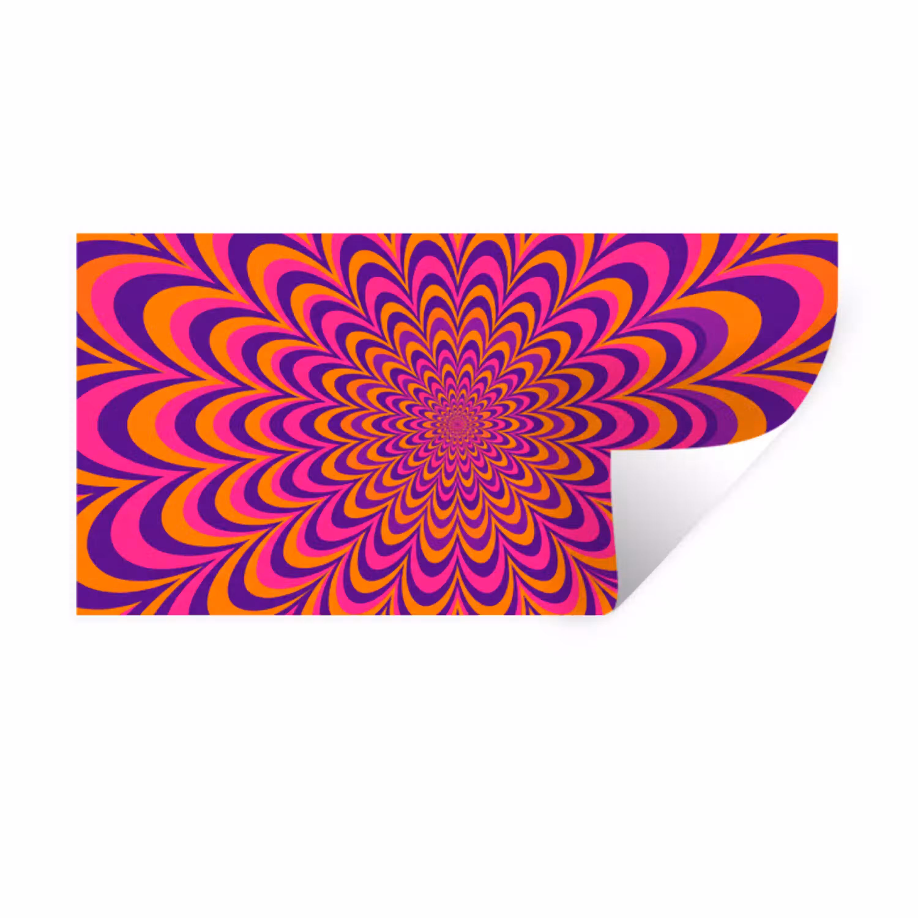 Patroon - Optisch - Kleurrijk Muursticker klein -3d
