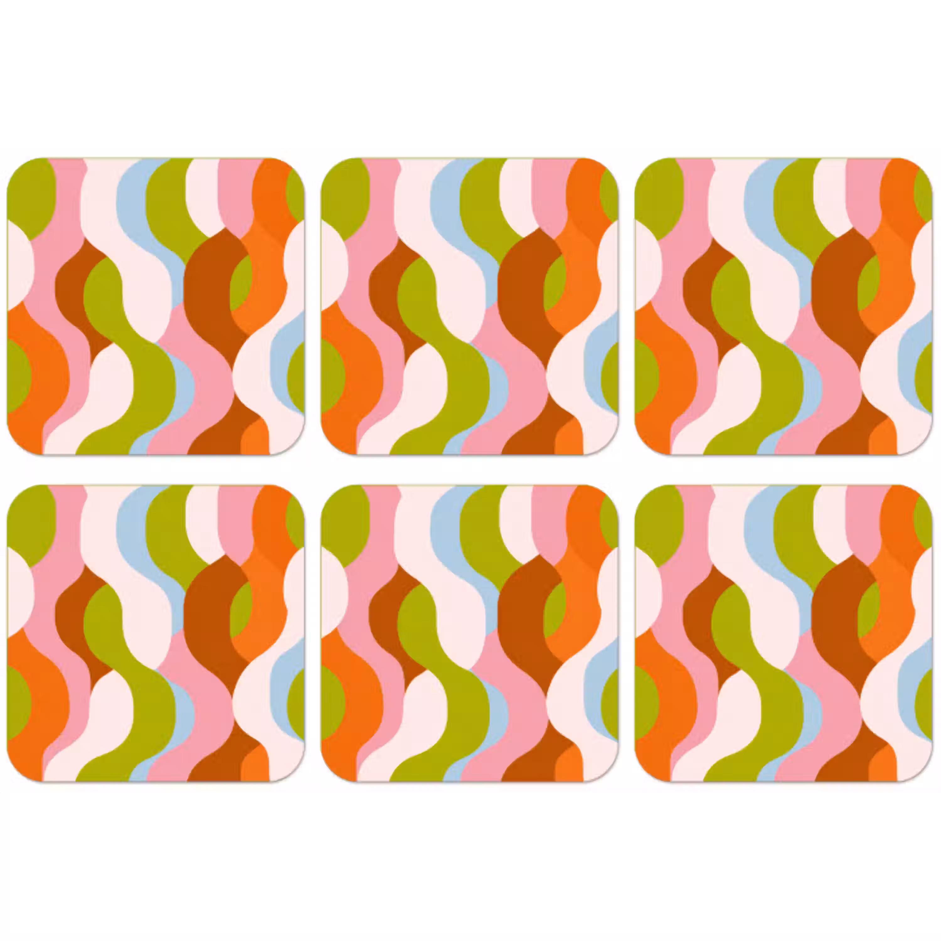 Abstract - Vormen - Roze onderzetter kurk middel -zkaufland3dotto