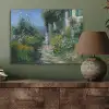 Kat - Vrouw - Bloemen - Huis PET vilt klein -sfeer2