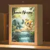 Olifant - Tijger - Bos - Jungle Light Box met kabel (Kinderlampje) klein -zzz_3d_website