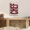 Chef - Rood - Japandi - Vintage plexiglas 5mm klein -sfeer4