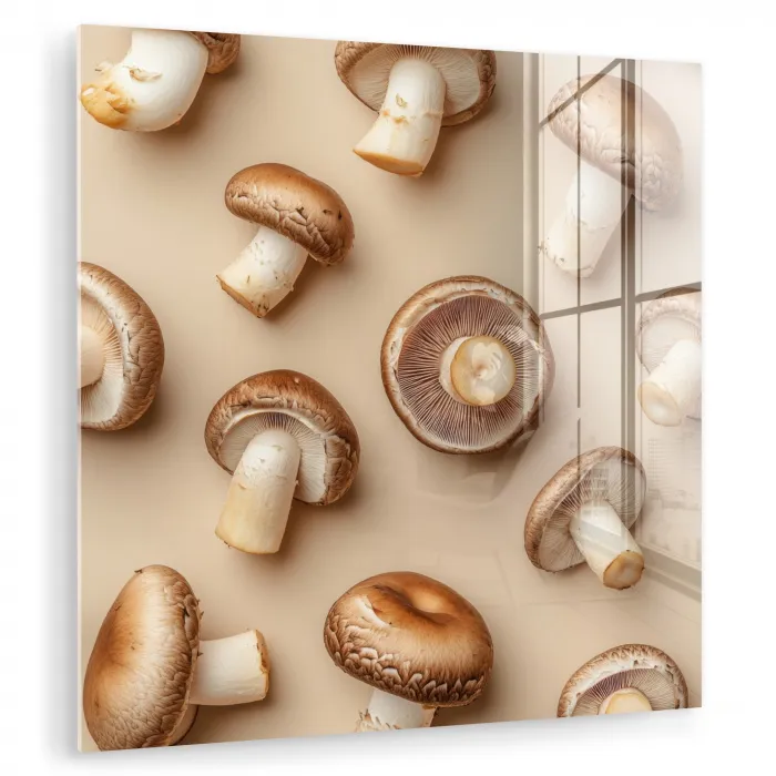 Kastanje Champignons - Beige plexiglas 5mm klein -zzzproduct_nieuw