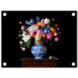 Rozen - Bloemen - Vaas - Boeket tuinposter los doek klein -3d