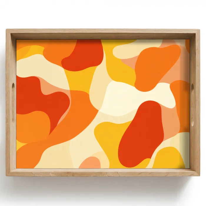 Abstract - Vormen - Oranje Dienblad Rechthoek middel -z3d_shopping