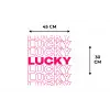 Lucky - Roze - Patroon Placemat vinyl groot -specs