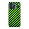 Gaming - Strepen - Schuin - Groen Telefoonhoesje iPhone 17 Pro klein -3d
