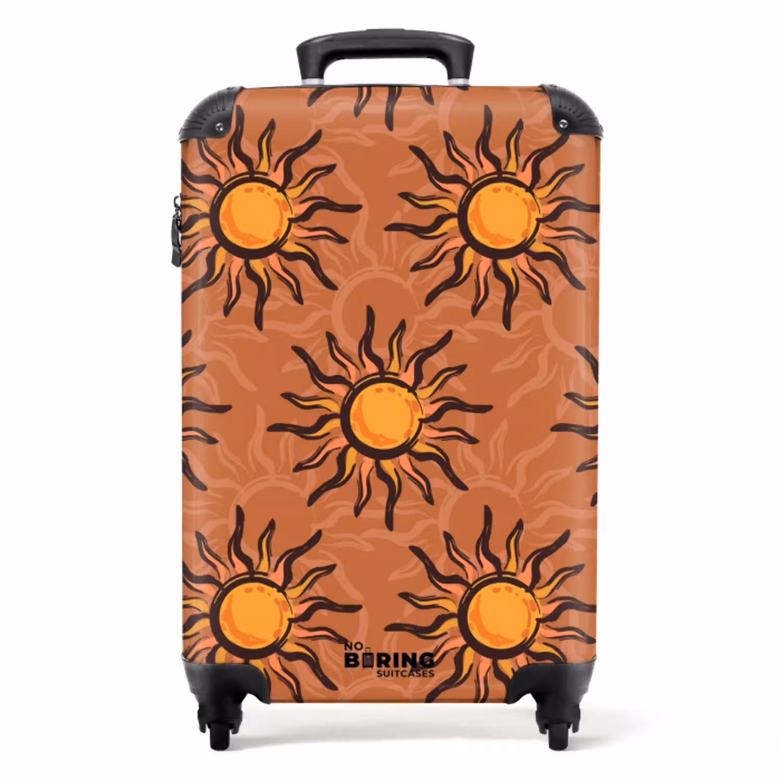 Zonnetjes patroon NBS - Handbagage koffer - Volwassenen Unisex middel -productfoto_recht