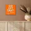 Oranje - Blauw - Go get that dream aluminium wit klein -sfeer4