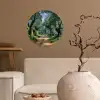 Pad - Bomen - Schaduw - Wandcirkel behangsticker klein -sfeer1