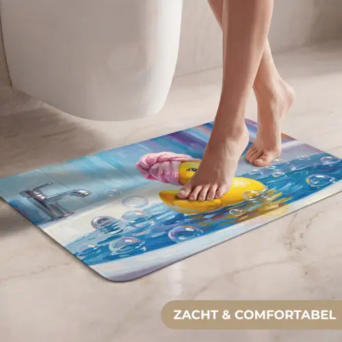 Creatief - Badeend - Kleurrijk WCmat klein -USP_ZachtNL