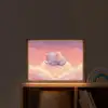 Dier - Roze - Wolken Light Box met batterij (Wandlamp kind) middel -sfeer1_kind