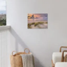 Kleurrijke Avond aan het Strand tuinposter los doek klein -sfeer8